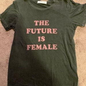Daydreamer The Future is Female Washed Black Tee